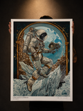 Print — "Aventuras de um homem que descobriu tarde demais que o tempo também pode congelar.Print — "Aventuras de um homem que descobriu tarde demais que o tempo também pode congelar.”